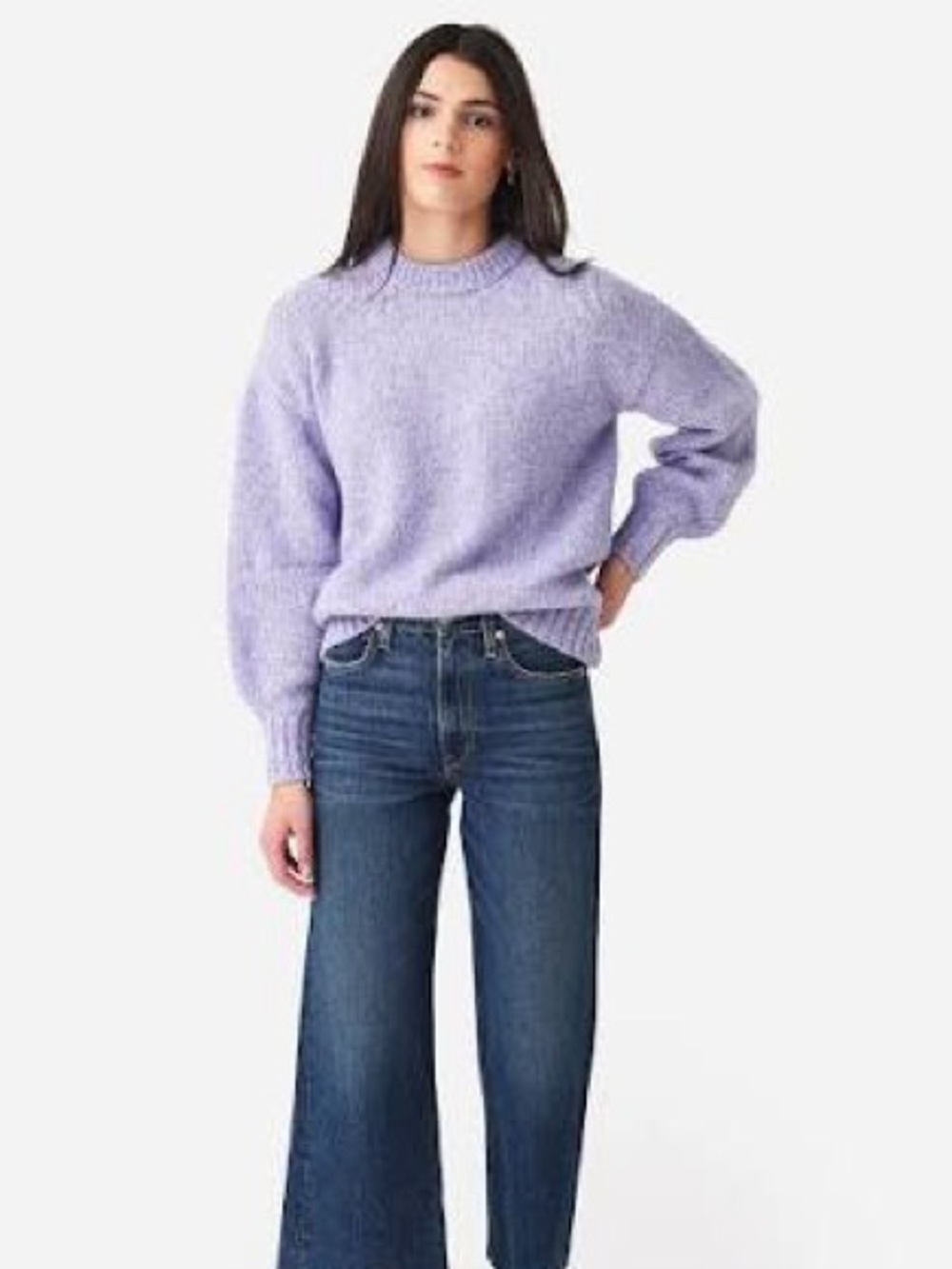 LINE Purple Wool Blend Marissa Sweater | Size Medium - Picture 3 of 8